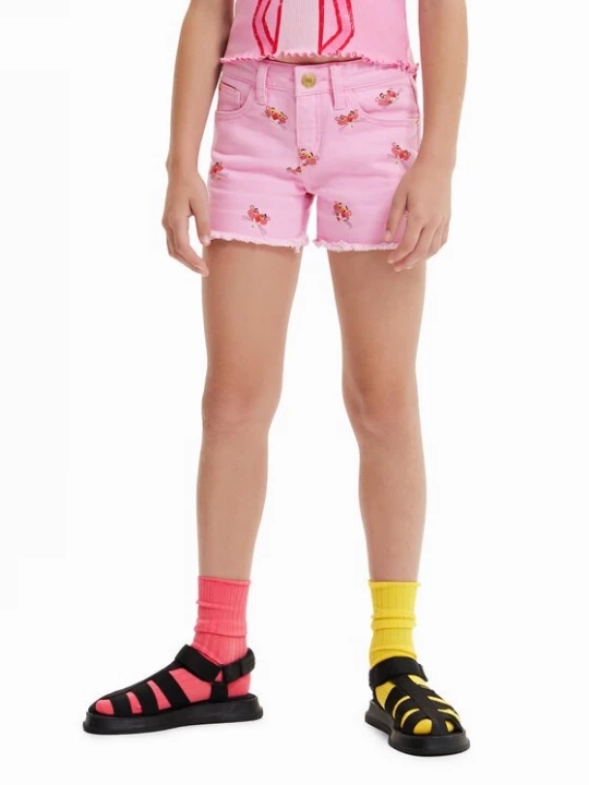 Obrázek produktu Desigual Džínové šortky 23SGDD05 Růžová Regular Fit