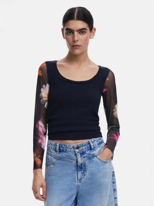 Obrázek produktu Desigual Halenka Flint 25SWTK93 Černá Slim Fit