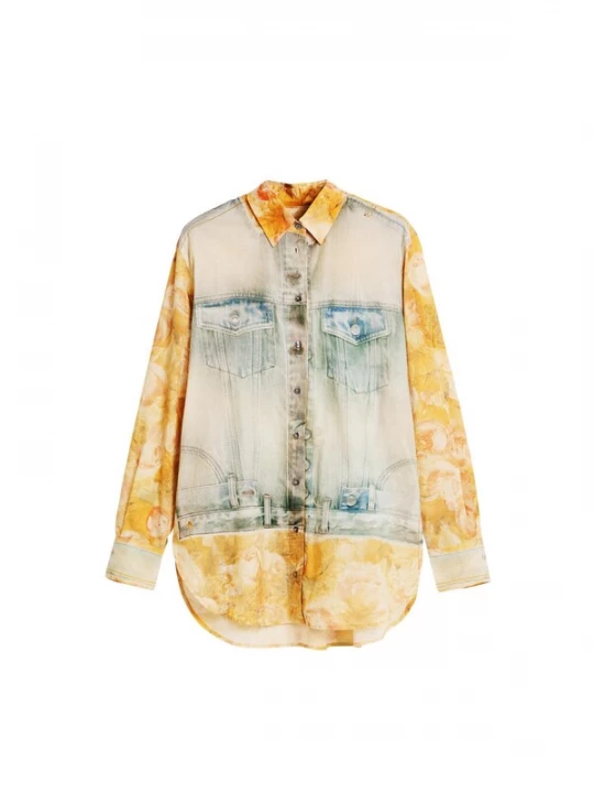 Obrázek produktu Desigual Halenka modrá / světlemodrá / kari / offwhite