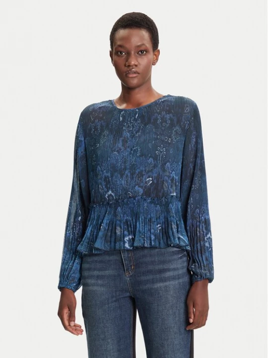 Obrázek produktu Desigual Halenka Plise 25WWBW09 Tmavomodrá Regular Fit