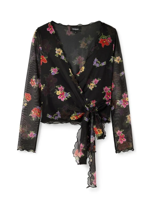 Obrázek produktu Desigual Halenka žlutá / pink / červená / černá