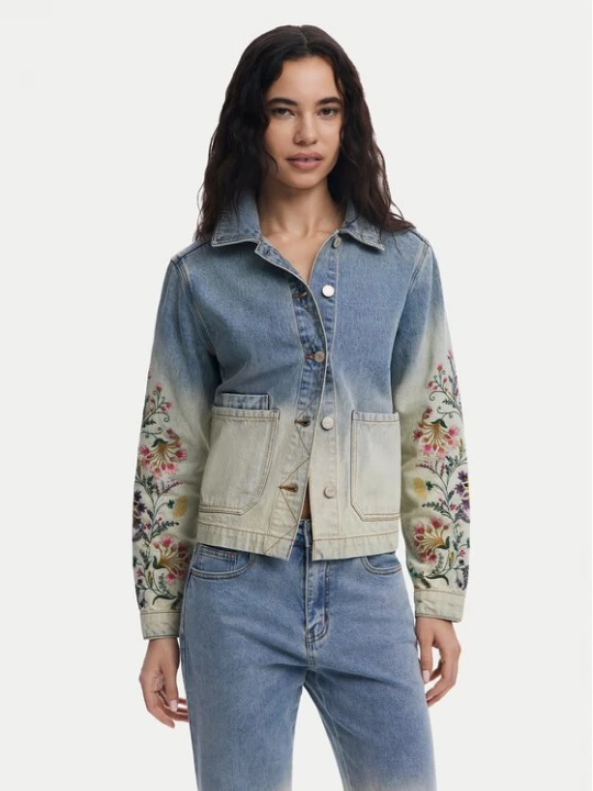 Obrázek produktu Desigual Jeansová bunda Houston 25SWED06 Modrá Regular Fit