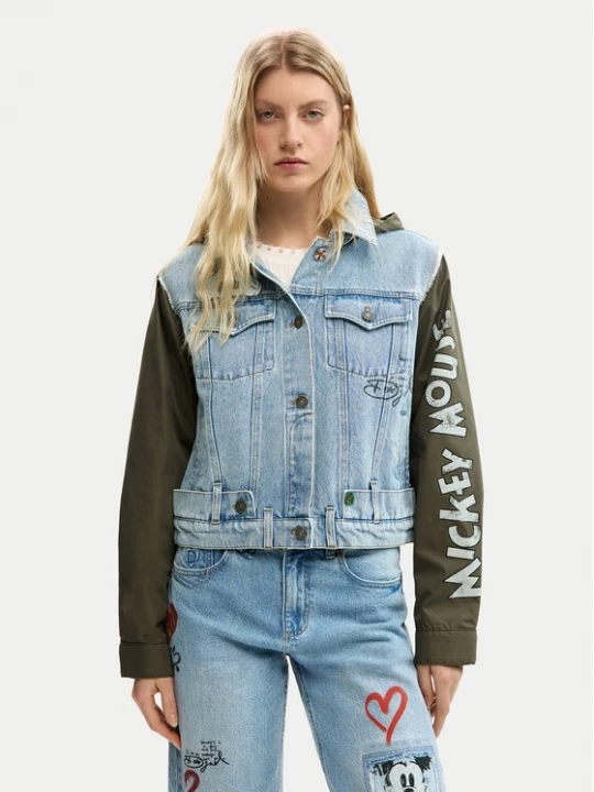 Obrázek produktu Desigual Jeansová bunda Kiss Mic 26SWED07 Modrá Regular Fit