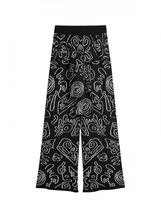 Obrázek produktu Desigual Kalhoty černá / bílá