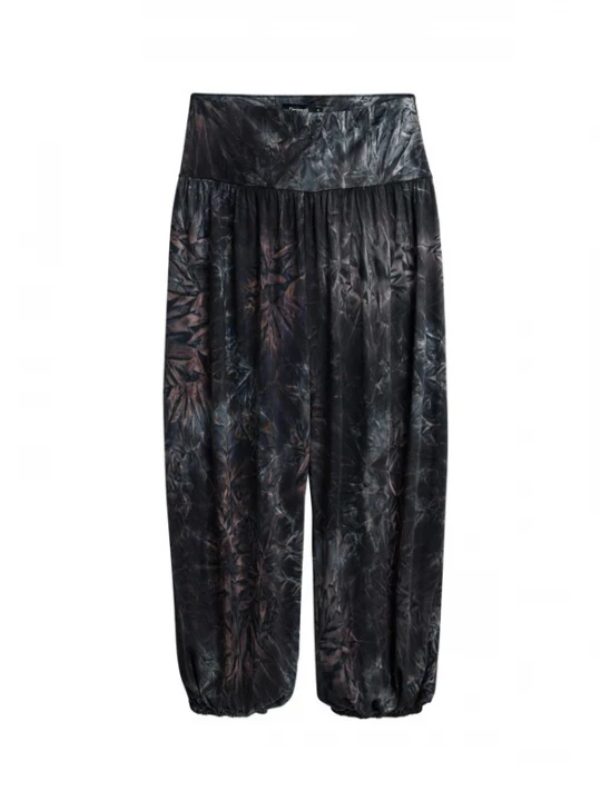 Obrázek produktu Desigual Kalhoty hnědá / fialová / černá / stříbrná