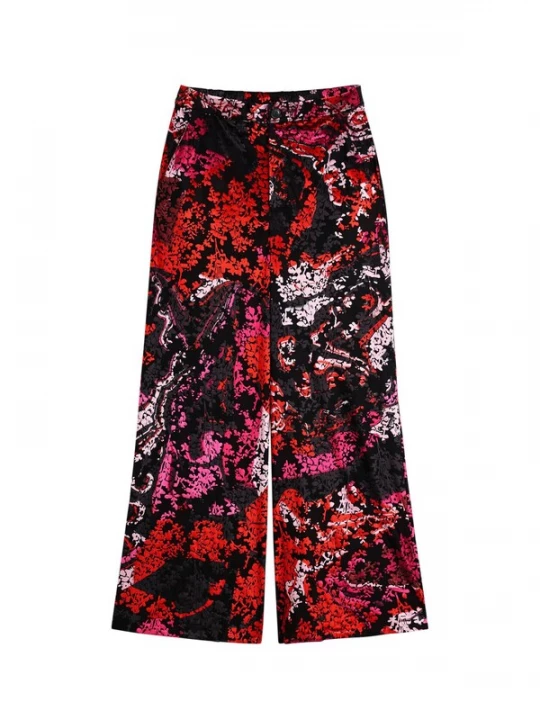 Obrázek produktu Desigual Kalhoty pink / červená / černá / bílá