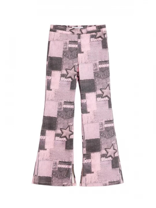 Obrázek produktu Desigual Kalhoty růžová / černá