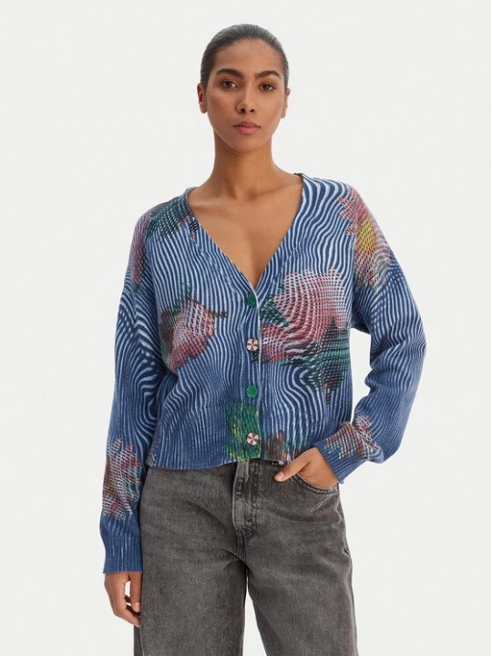 Obrázek produktu Desigual Kardigan 26SWJF19 Modrá Regular Fit