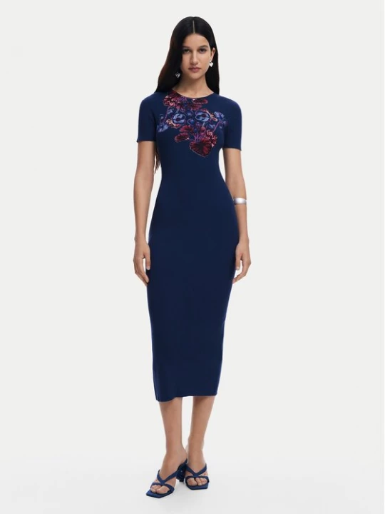 Obrázek produktu Desigual Každodenní šaty 25SWVF13 Tmavomodrá Slim Fit