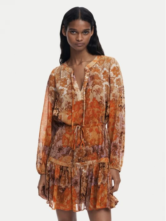 Obrázek produktu Desigual Každodenní šaty Bohoshort 25WWVW18 Oranžová Relaxed Fit