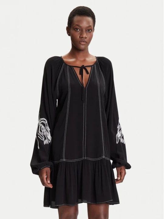 Obrázek produktu Desigual Každodenní šaty Silvianegro 25WWVW19 Černá Loose Fit