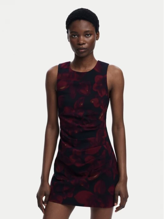 Obrázek produktu Desigual Koktejlové šaty Petofrunce 25WWVW20 Bordó Slim Fit