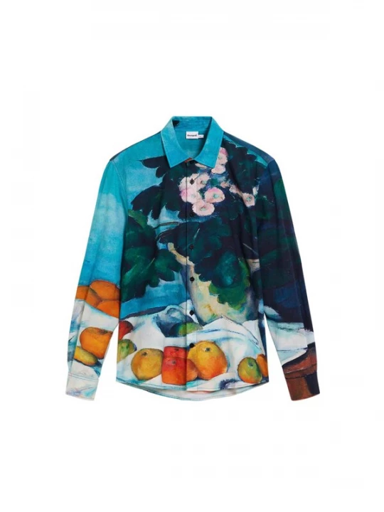 Obrázek produktu Desigual Košile azurová / azurová modrá / jedle / mandarinkoná