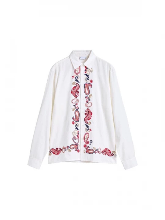 Obrázek produktu Desigual Košile béžová / tmavě modrá / červená / bílá