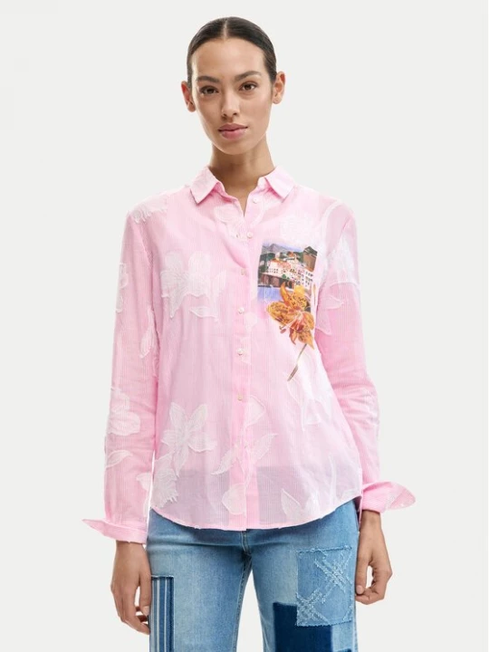 Obrázek produktu Desigual Košile Cam Pinkjack 26SWCW12 Růžová Regular Fit