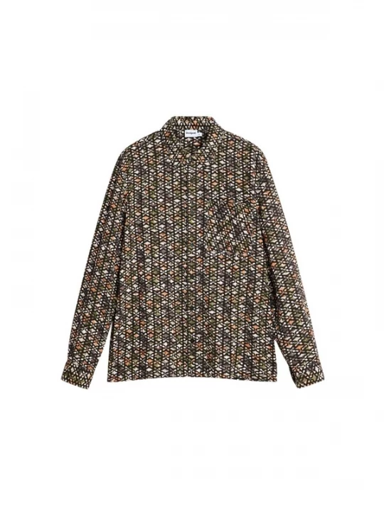 Obrázek produktu Desigual Košile khaki / jasně oranžová / černá
