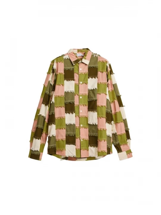 Obrázek produktu Desigual Košile krémová / zelená / olivová / růže