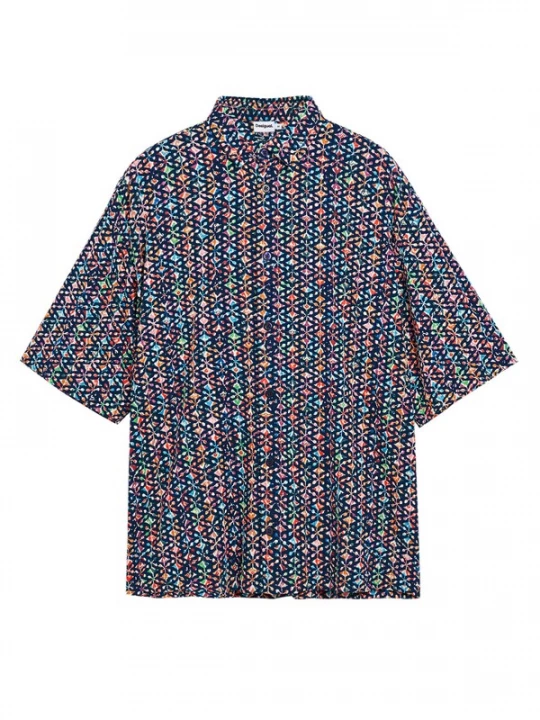 Obrázek produktu Desigual Košile modrá / tmavě modrá / zelená / oranžová