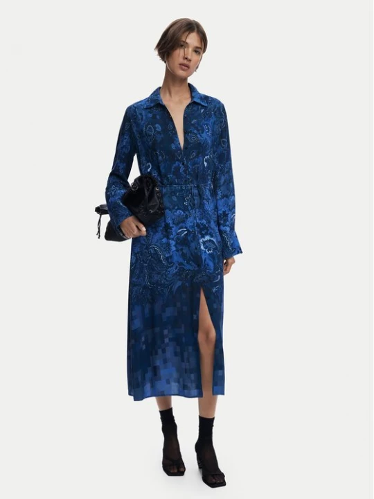 Obrázek produktu Desigual Košilové šaty Licuado 25WWVW23 Modrá Regular Fit