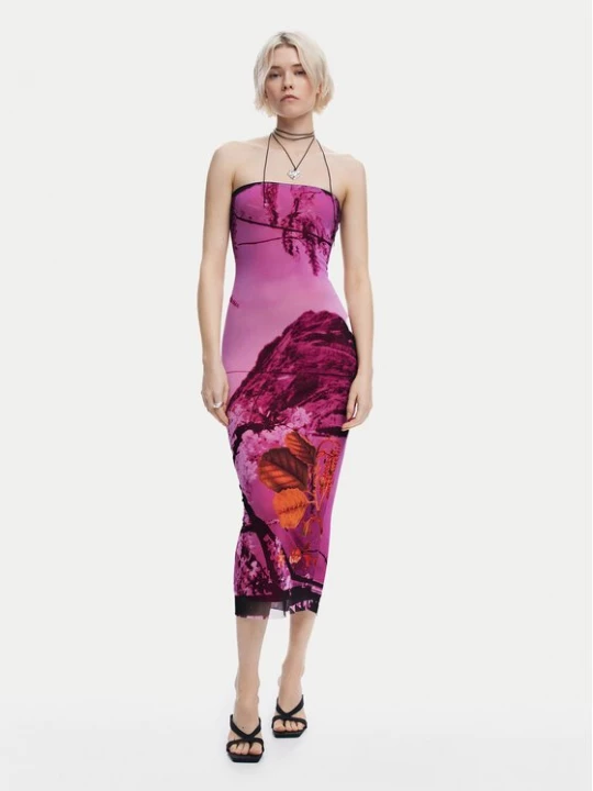 Obrázek produktu Desigual Letní šaty Lakecomo 25SWVK39 Růžová Slim Fit