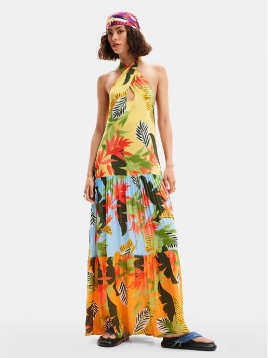 Obrázek produktu Desigual Letní šaty Tropi 24SWMW08 Barevná Loose Fit
