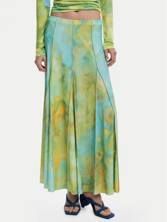 Obrázek produktu Desigual Maxi sukně Desvanecer 25WWFK06 Zelená Regular Fit