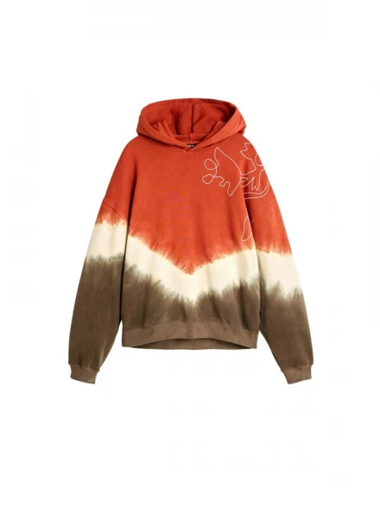 Obrázek produktu Desigual Mikina béžová / olivová / oranžově červená