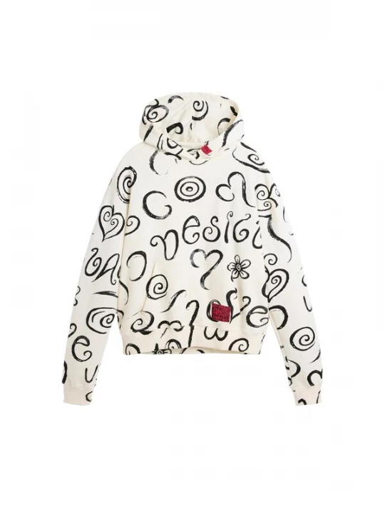 Obrázek produktu Desigual Mikina červená / černá / bílá