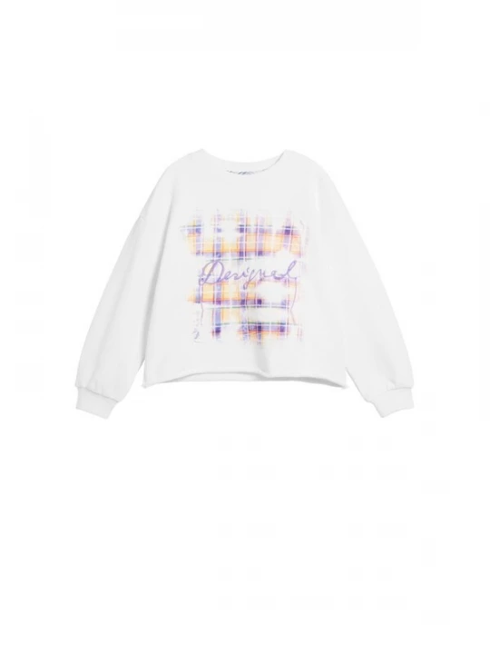 Obrázek produktu Desigual Mikina fialová / oranžová / bílá