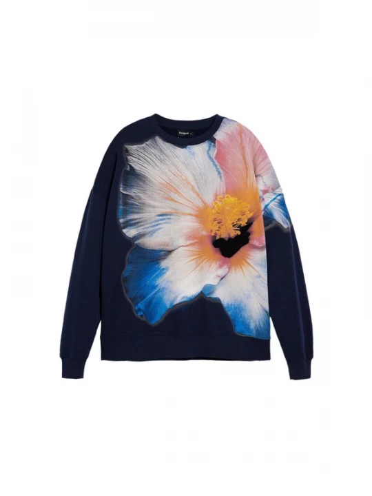 Obrázek produktu Desigual Mikina marine modrá / azurová / oranžová / malinová
