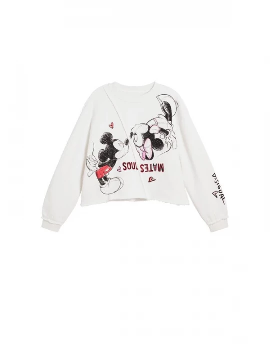 Obrázek produktu Desigual Mikina 'Mickey Mouse™ Kiss' černá / bílá