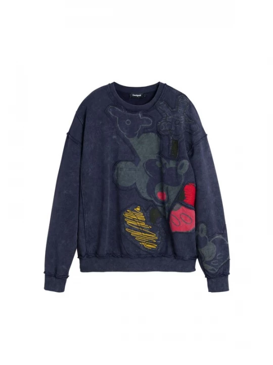 Obrázek produktu Desigual Mikina 'Mickey Mouse' tmavě modrá / kouřově šedá