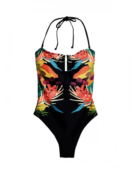 Obrázek produktu Desigual Plavky  světlemodrá / žlutá / černá