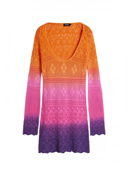 Obrázek produktu Desigual Plážové šaty 'Tie-Dye' fialová / oranžová / pink