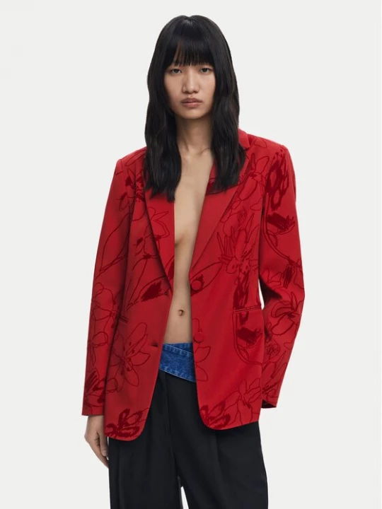 Obrázek produktu Desigual Sako Flockarty 25WWEW19 Červená Regular Fit