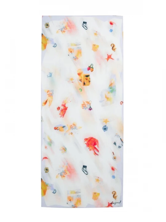 Obrázek produktu Desigual Šála modrá / koňaková / červená / bílá