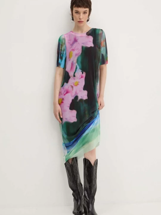 Obrázek produktu Desigual Šaty Desigual GARAZI zelená