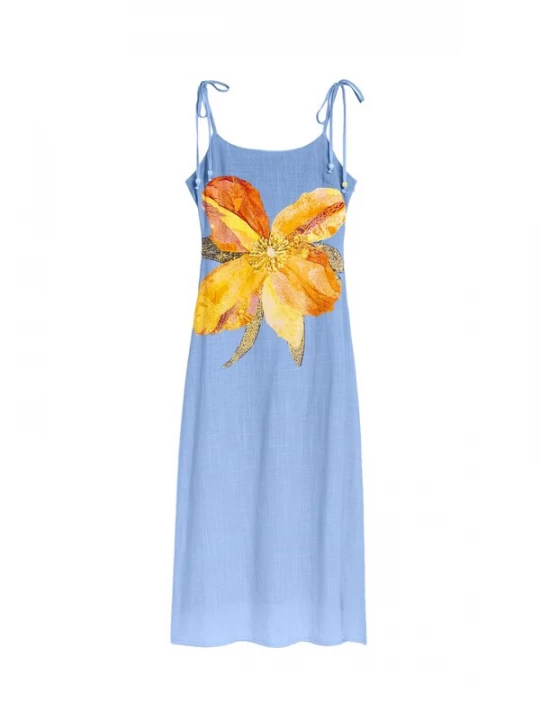 Obrázek produktu Desigual Šaty světlemodrá / žlutá / oranžová