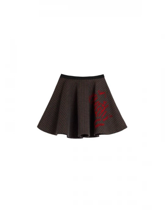 Obrázek produktu Desigual Sukně červená / černý melír
