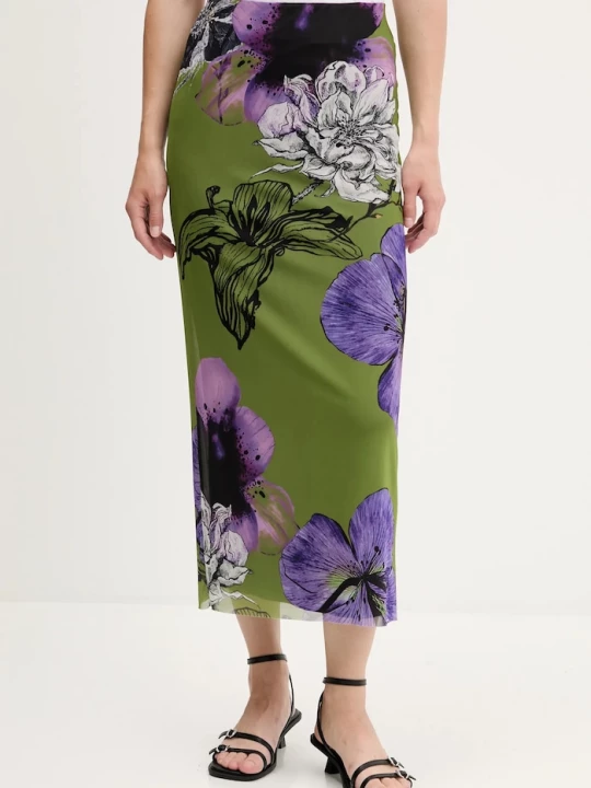 Obrázek produktu Desigual Sukně Desigual TULLEFLOWERS zelená