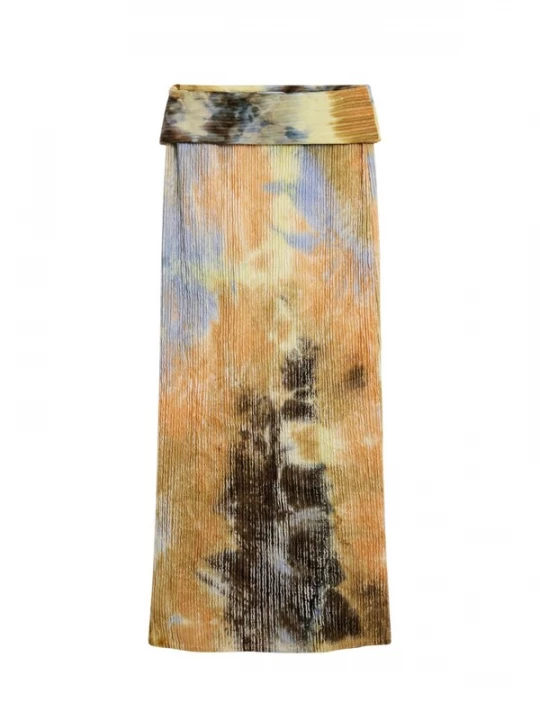 Obrázek produktu Desigual Sukně modrá / tmavě hnědá / žlutá