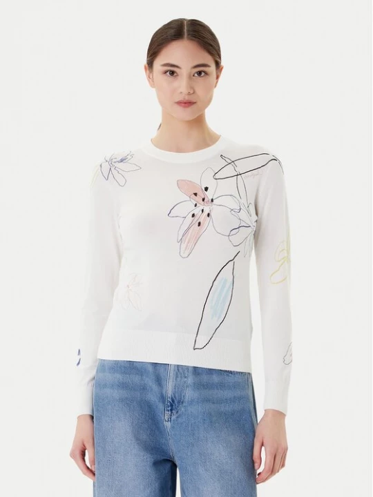 Obrázek produktu Desigual Svetr Arty 25WWJF33 Bílá Regular Fit