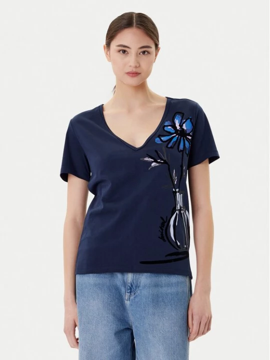 Obrázek produktu Desigual T-Shirt Dumas 25WWTK28 Tmavomodrá Regular Fit