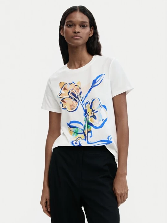 Obrázek produktu Desigual T-Shirt Zurich 26SWTK38 Bílá Regular Fit