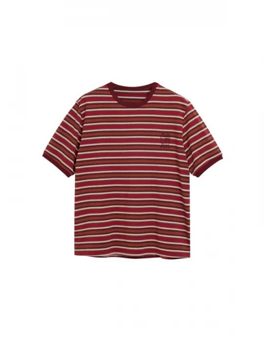 Obrázek produktu Desigual Tričko béžová / hnědá / koňaková / karmínově červené