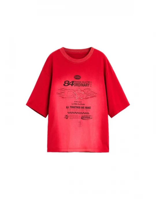 Obrázek produktu Desigual Tričko červená / černá