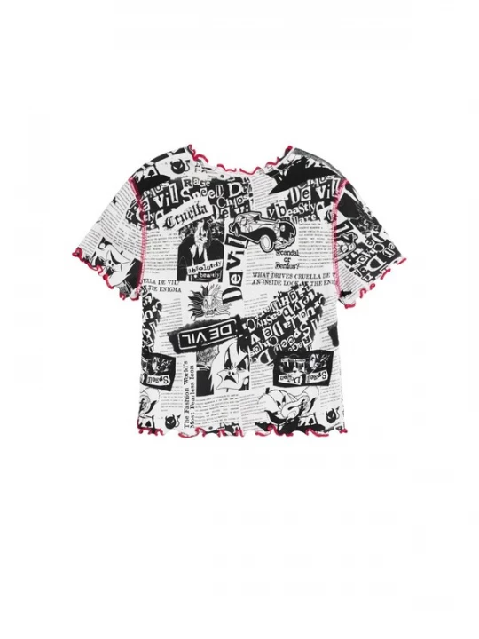Obrázek produktu Desigual Tričko 'Cruella Disney' červená / černá / bílá