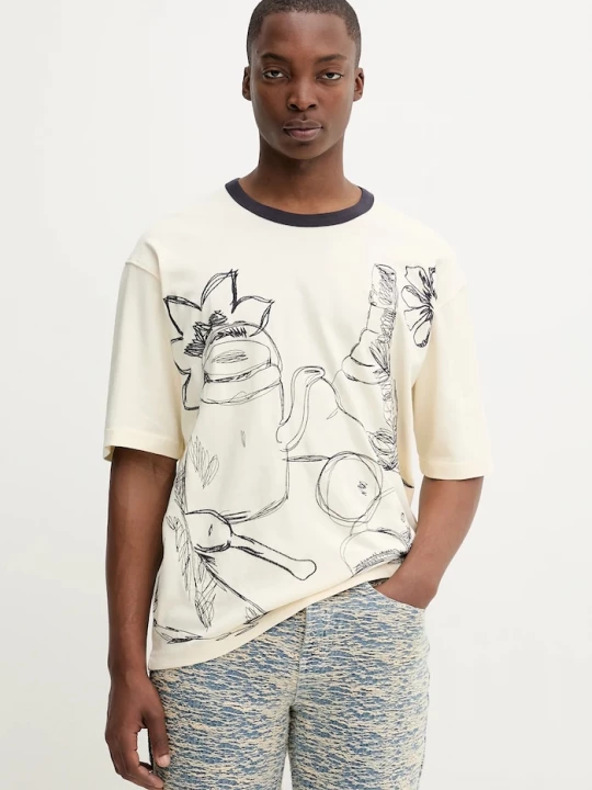 Obrázek produktu Desigual Tričko Desigual BODEGÓN béžová