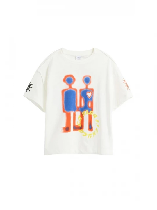 Obrázek produktu Desigual Tričko královská modrá / žlutá / oranžová / bílá