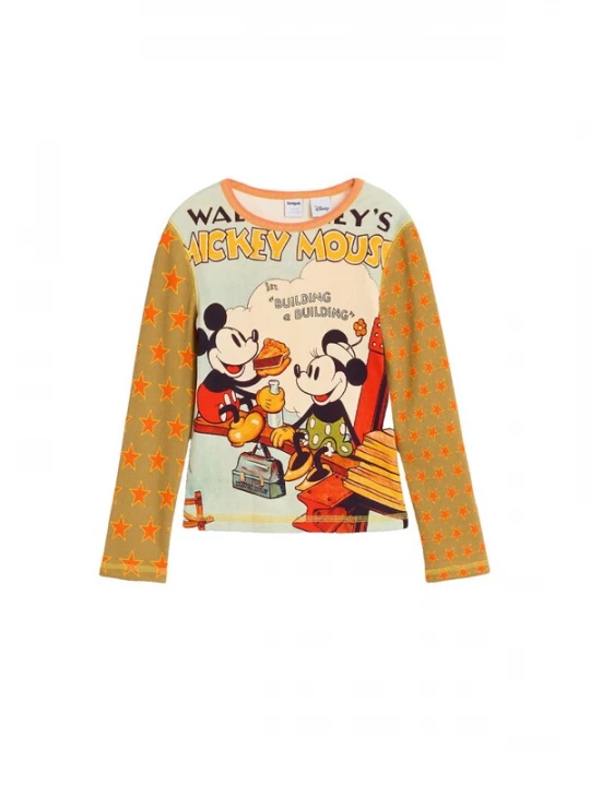 Obrázek produktu Desigual Tričko 'Mickey Mouse' pastelová modrá / kari / oranžová / červená